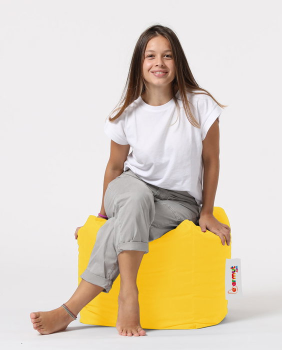 Atelier Del Sofa Square Pouf - Amarillo